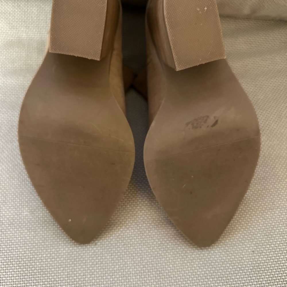 BOGO: Torrid Tan Suede Ankle Booties - Picture 5 of 6